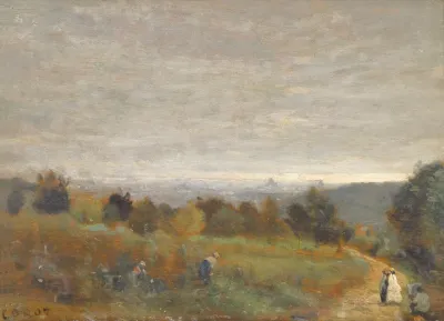 Les Hauteurs De Sevres Paris En Arriere Plan