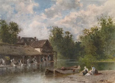 Les Lavandieres Washerwomen