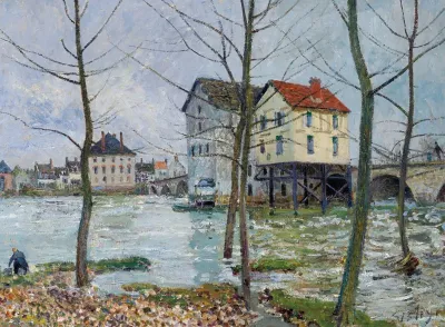 Les Moulins De Moret Hiver