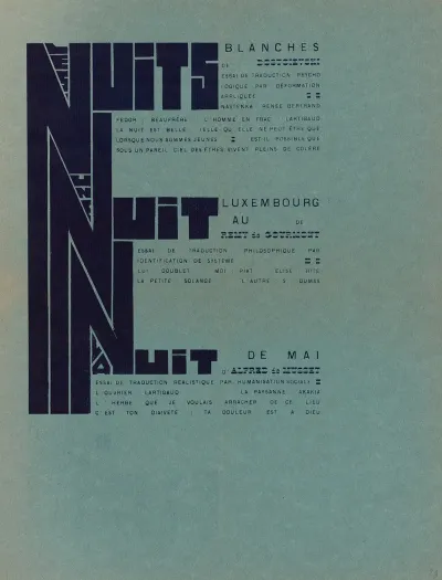 Les Nuits Blanches De Dostoievski