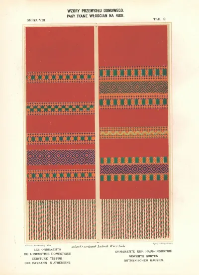 Les Ornements De Lindustrie Domestique Broderies Des Paysans Rutheniens Vol 1 Pl 09