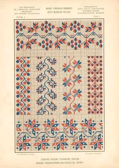 Les Ornements De Lindustrie Domestique Broderies Des Paysans Rutheniens Vol 2 Pl 02