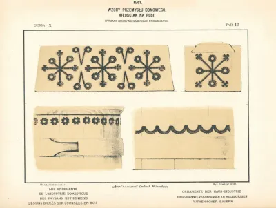 Les Ornements De Lindustrie Domestique Couvertures Tissues Et Tapis Des Paysans Rutheniens Pl 11