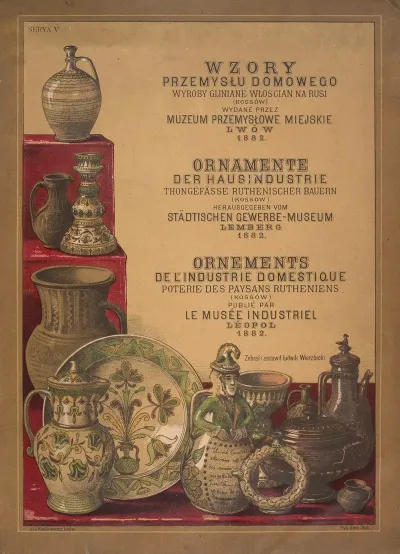 Les Ornements De Lindustrie Domestique Poterie Des Paysans Rutheniens Pl 01