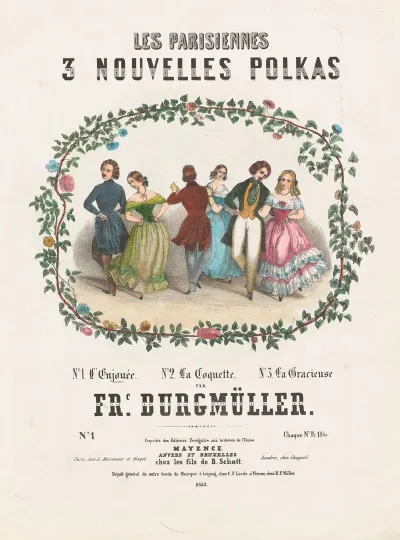 Les Parisiennes 3 Nouvelles Polkas Par Frederic Burgmuller