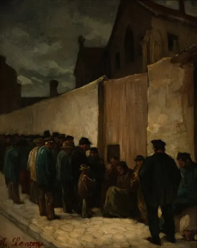 Les Pauvres Au Coin De La Rue De La Sante