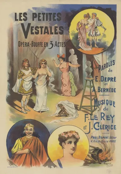 Les Petites Vestales Opera Bouffe En 3 Actes