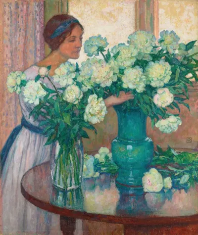 Les Pivoines Blanches
