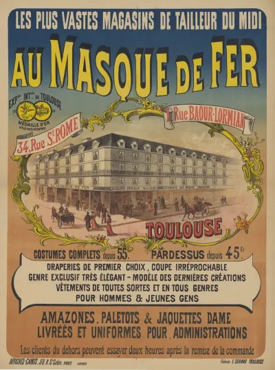 Les Plus Vastes Magasins De Tailleur Du Midi Au Masque De Fer