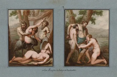 Les Priapees Des Satyres Et Bacchantes