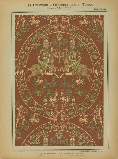 Les Principaux Ornaments Des Tissus Jusquau Xixme Siecle Pl 01