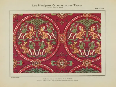 Les Principaux Ornaments Des Tissus Jusquau Xixme Siecle Pl 04