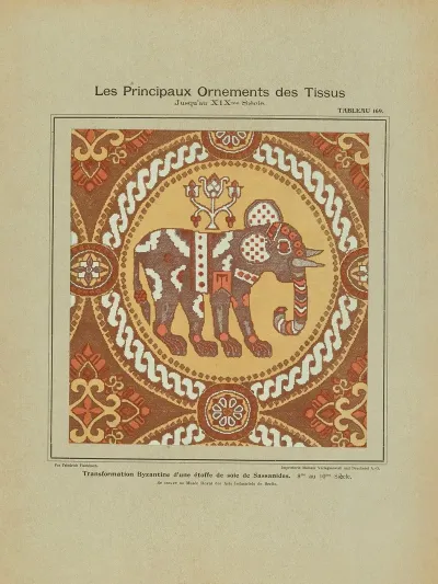 Les Principaux Ornaments Des Tissus Jusquau Xixme Siecle Pl 07