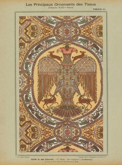 Les Principaux Ornaments Des Tissus Jusquau Xixme Siecle Pl 15