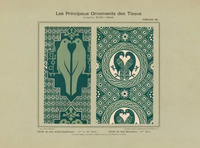 Les Principaux Ornaments Des Tissus Jusquau Xixme Siecle Pl 20
