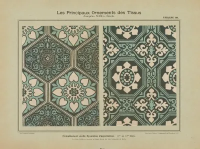 Les Principaux Ornaments Des Tissus Jusquau Xixme Siecle Pl 21
