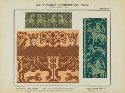 Les Principaux Ornaments Des Tissus Jusquau Xixme Siecle Pl 23