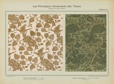 Les Principaux Ornaments Des Tissus Jusquau Xixme Siecle Pl 34