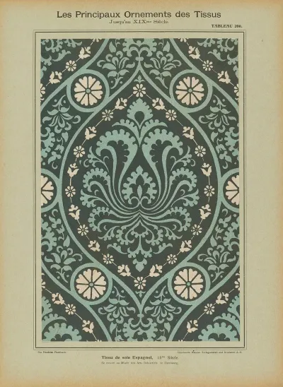 Les Principaux Ornaments Des Tissus Jusquau Xixme Siecle Pl 38