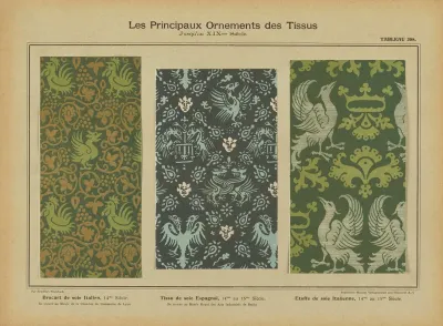 Les Principaux Ornaments Des Tissus Jusquau Xixme Siecle Pl 46