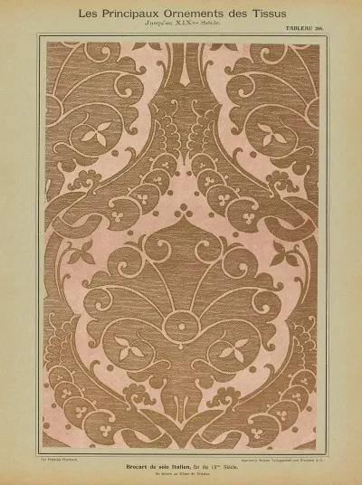 Les Principaux Ornaments Des Tissus Jusquau Xixme Siecle Pl 54
