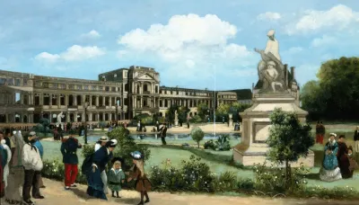 Les Ruines Du Palais Des Tuileries Apres Lincendie De 1871