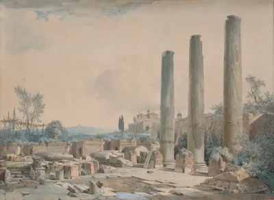 Les Ruines Du Temple De Jupiter A Pouzzoles
