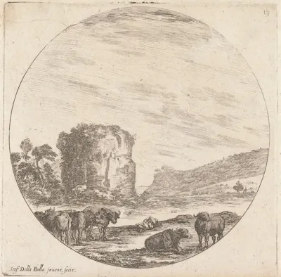 Les Ruines Dun Temple Antique