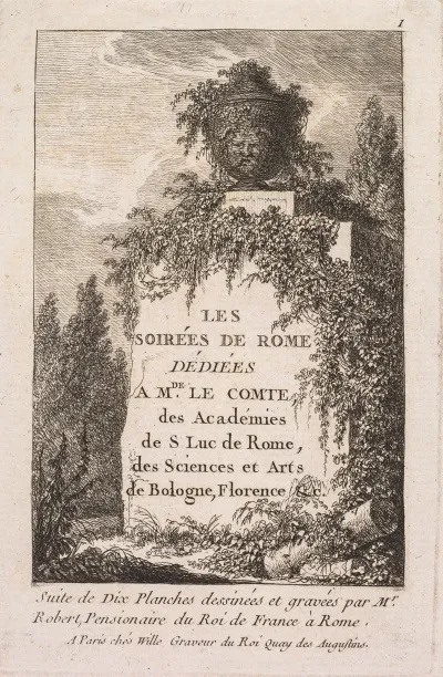 Les Soirees De Rome Title Page
