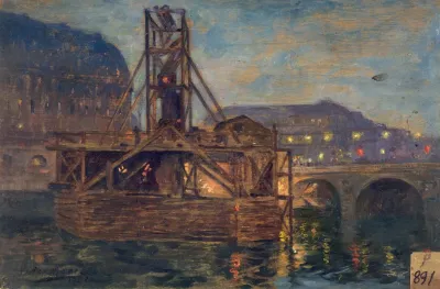 Les Travaux Du Metropolitain Au Pont Saint Michel
