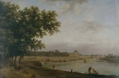 Les Tuileries Et Le Pont Royal Vus Du Cours La Reine