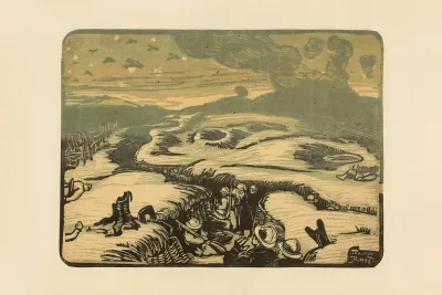 Lescadrille Qui Passe Tranchees De Verdun 1916 The Flotilla Over The Trenches Of Verdun 1916