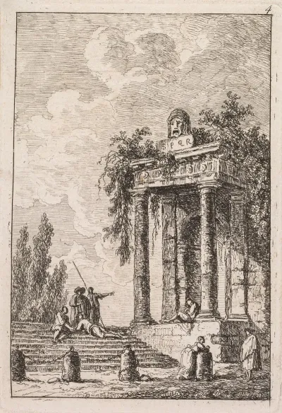 Lescalier Aux Quatre Bornes