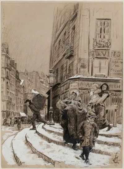 Lescalier De La Rue Des Barres