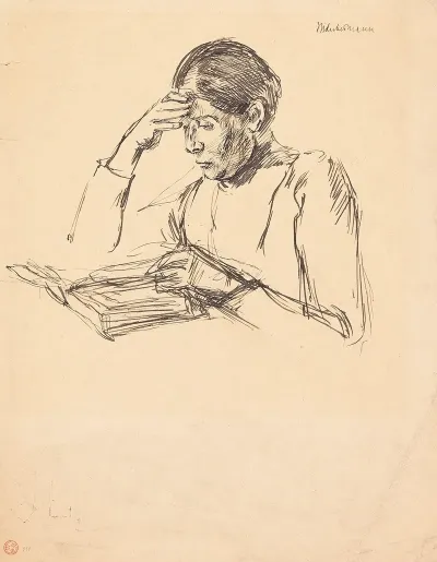 Lesende Martha Liebermann