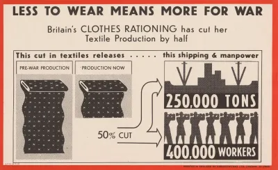 Less To Wear Means More For War