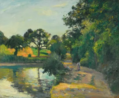 Letang Au Soleil Couchant Montfoucault