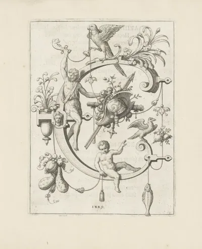 Letter C With Cain