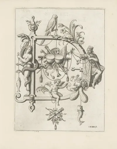 Letter D With King David