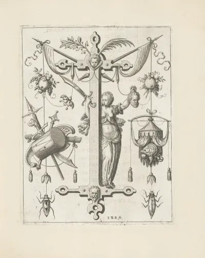 Letter I With Judith And The Head Of Holofernes