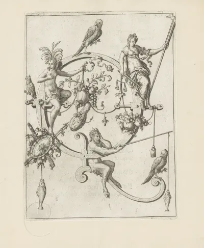 Letter Q From Quaerite Et Invenietis With Justice