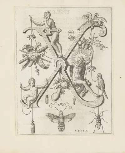 Letter X With Christ