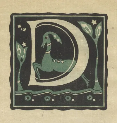 Letters Designed And Cut On Linoleum Blocks Pl 04