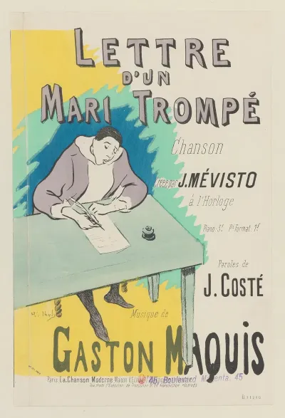 Lettre Dun Mari Trompe Chanson Creee Par J Mevisto A Lhorloge