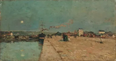 Lever De Lune A Boulogne Sur Mer