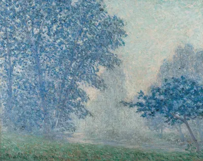 Lever Du Soleil Dans La Brume Montigny