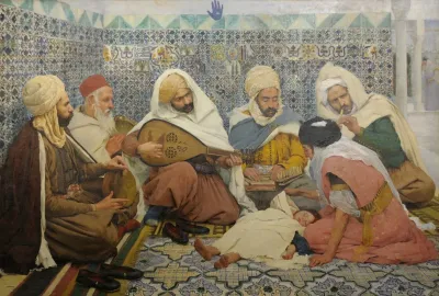 Lexorcisme Musiciens Arabes Chassant Les Djinns Du Corps Dun Enfant