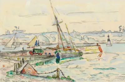 Lezardrieux Voilier A Quai