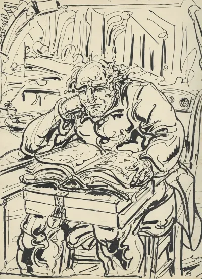 Lezende Man 3