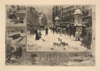 Lhiver De 1879 A Paristhe Winter Of 1879 In Paris